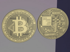 bitcoin - real Modello 3D