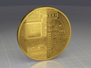bitcoin - real Modello 3D