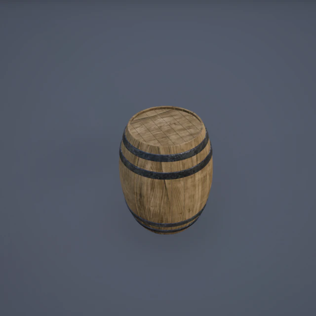 wooden barrel 3D Model .c4d .max .obj .3ds .fbx .stl .blend 