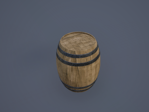 wooden barrel 3D Model