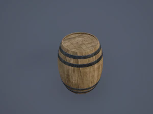 ahşap varil 3D Model