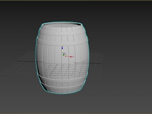wooden barrel 3D Model