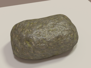 mossy rock 3Dモデル