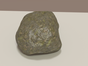 mossy rock 3D 模型