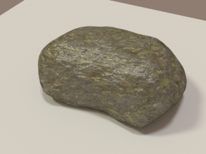 mossy rock 3D 模型