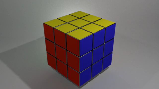 rubiks cube 3D Model .c4d .max .obj .3ds .fbx .stl .blend