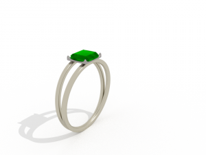 emerald ring 3D मॉडल