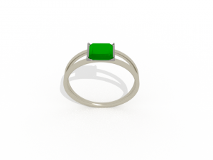 emerald ring 3D 模型