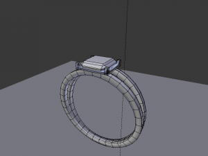 emerald ring 3D 模型