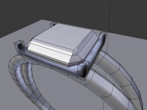 emerald ring 3D 模型