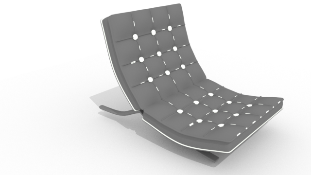 leather chair 3D Model .c4d .max .obj .3ds .fbx .stl .blend 