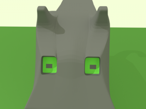 low poly black cat 3D 모델