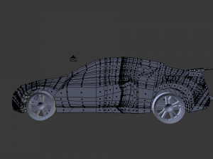 low poly racing car Modelo 3D