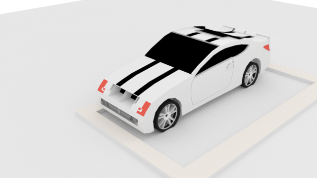 low-poly car Modello 3D .c4d .max .obj .3ds .fbx .stl .blend 