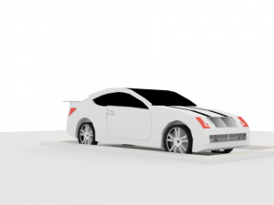 low-poly car Modello 3D