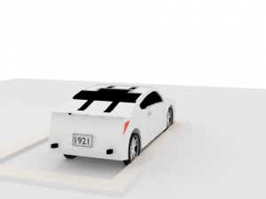 low-poly car Modello 3D