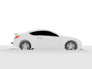 low-poly car 3D Model