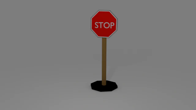 stop 3D Model .c4d .max .obj .3ds .fbx .stl .blend 
