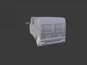 delivery van 3D 모델