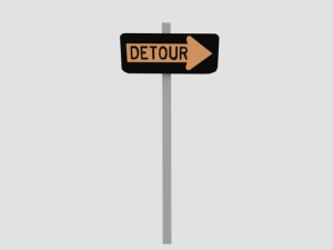 street signs pack Model 3D