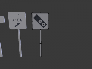 street signs pack Model 3D