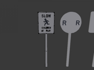 street signs pack Model 3D