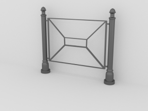 street fence 3D Model