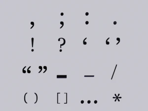 3D знаки пунктуації 3D Модель