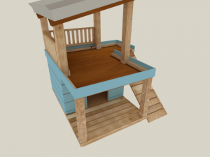 3d dog house 3D Модель