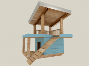 3d dog house 3D Модель