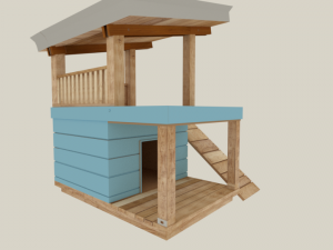 3d dog house 3D Модель