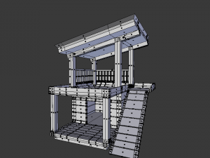 3d dog house 3D Модель
