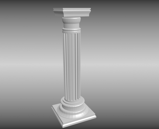 3d doric column Modèle 3D .c4d .max .obj .3ds .fbx .stl .blend 