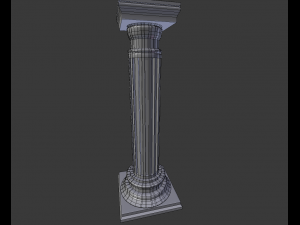 3d doric column Modèle 3D