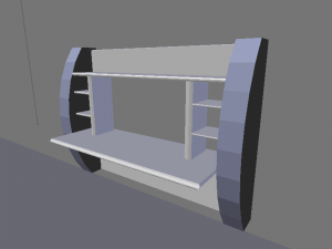 wall desk 3Dモデル