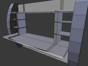 wall desk 3Dモデル
