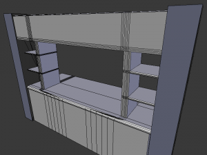 wall desk 3Dモデル