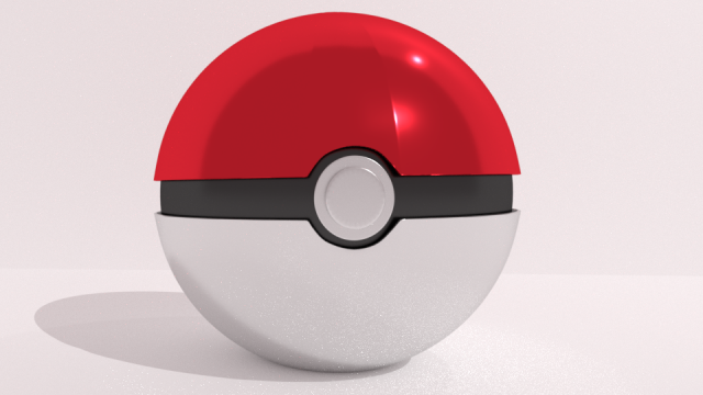 3d pokeball 3D Model .c4d .max .obj .3ds .fbx .stl .blend 