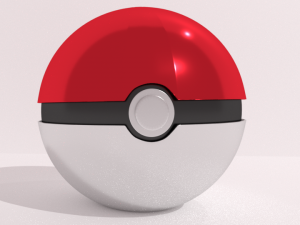 3d pokeball 3D मॉडल