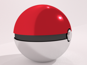 3d pokeball 3D Model