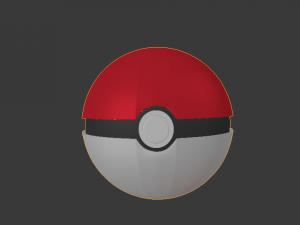 3d pokeball 3D Model