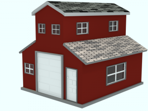 low poly house 3D Model
