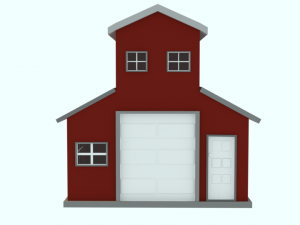low poly house 3D 모델
