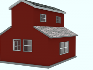low poly house 3D 모델