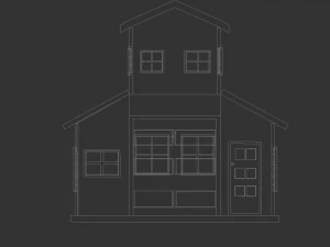 low poly house 3D Model