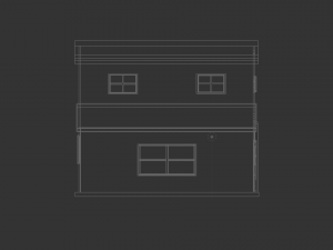 low poly house 3D 모델