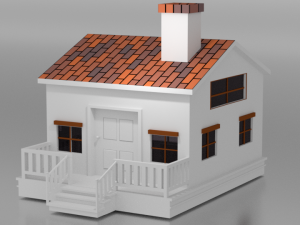 3d house model 3D मॉडल