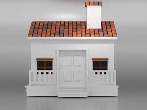 3d house model 3D मॉडल