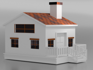 3d house model 3D मॉडल