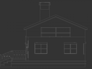 3d house model 3D मॉडल